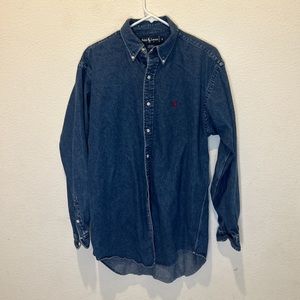 VINTAGE POLO RALPH LAUREN DENIM FLANNEL